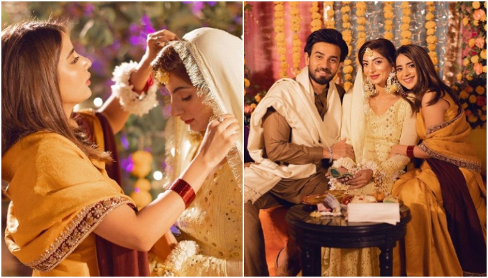 Saboor Aly looks stunning at Mariam Ansari’s&nbsp;mayoun